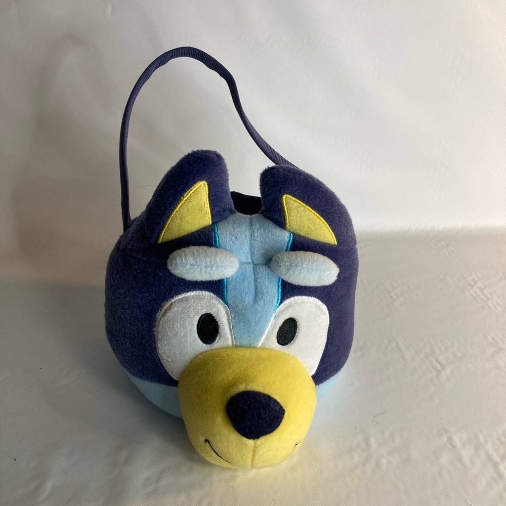 Bluey Plush Kid's Easter/Halloween Candy Basket Pre-owned Great Condition